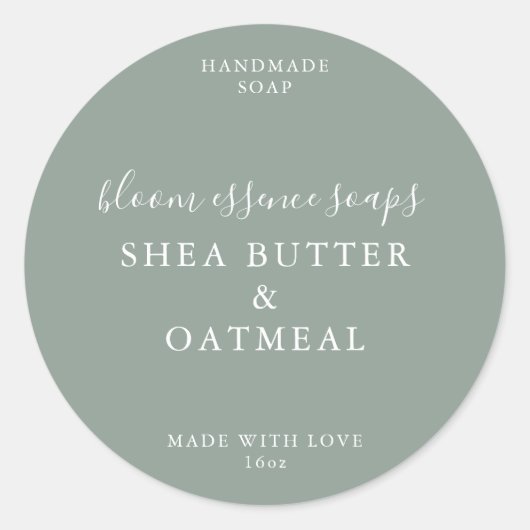 Zeepschroeven Ronde Sticker (Voorkant)