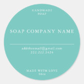 Zeepschroeven Ronde Sticker (Voorkant)