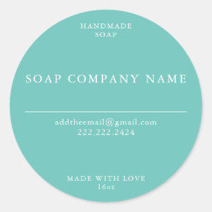 Zeepschroeven Ronde Sticker