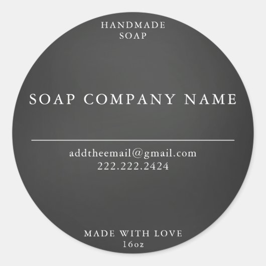 Zeepschroeven Ronde Sticker (Voorkant)