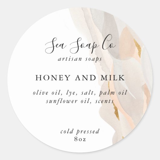 Zeepschroeven Ronde Sticker (Voorkant)