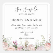 Zeepschroeven Vierkante Sticker (Voorkant)