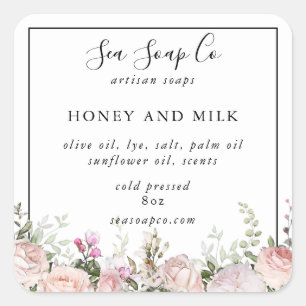 Zeepschroeven Vierkante Sticker