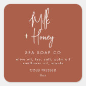 Zeepschroeven Vierkante Sticker (Voorkant)