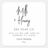 Zeepschroeven Vierkante Sticker (Voorkant)