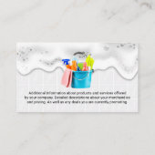 zeepschuim | Schoonmaakartikelen | Badkamer Tegels Visitekaartje (Achterkant)