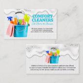 zeepschuim | Schoonmaakartikelen | Badkamer Tegels Visitekaartje (Voorkant / Achterkant)