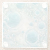 zeepschuimbellen glazen onderzetter (Achterkant)