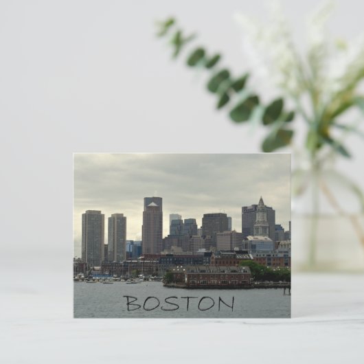 ZEEPVAART VAN BOSTON HARBOR BRIEFKAART (Staand voorkant)