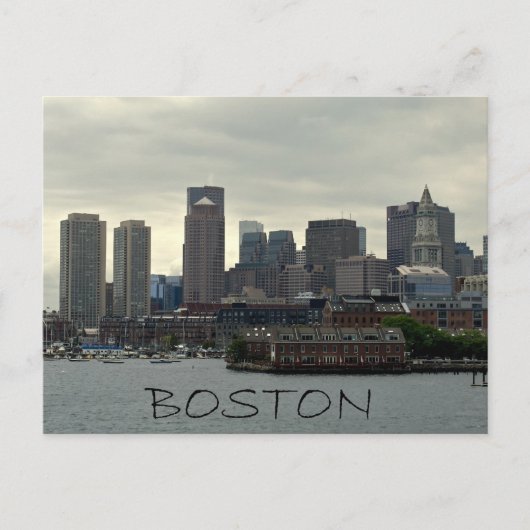 ZEEPVAART VAN BOSTON HARBOR BRIEFKAART (Voorkant)