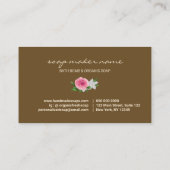 Zeepventilator, dubbelzijdig visitekaartje (Achterkant)