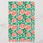 Zeepverpakking Papier - roze grapefruit Flyer (Voorkant)