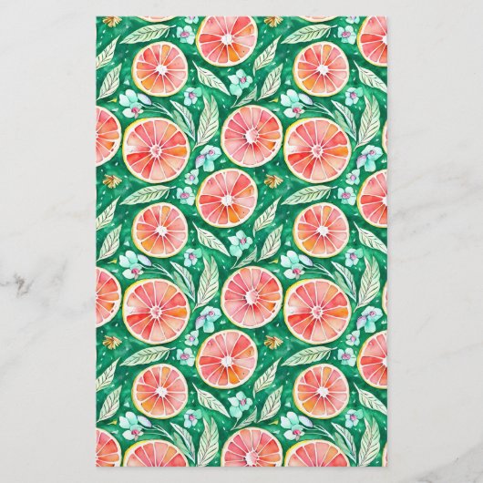 Zeepverpakking Papier - roze grapefruit Flyer (Voorkant)