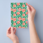 Zeepverpakking Papier - roze grapefruit Flyer (Hand)