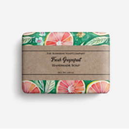 Zeepverpakking Papier - roze grapefruit Flyer