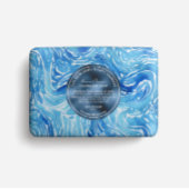 Zeepverpakking Papier waterverf blauwe golven Flyer