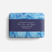 Zeepverpakking Papier waterverf blauwe golven Flyer