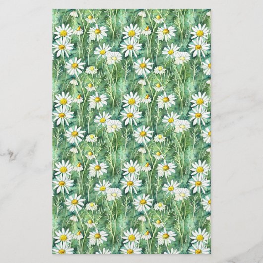 Zeepverpakking Papier waterverf kamillebloemen Flyer (Voorkant)