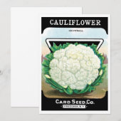 zeepverpakkingslabel kunst, bloemkool Veggies (Voorkant / Achterkant)