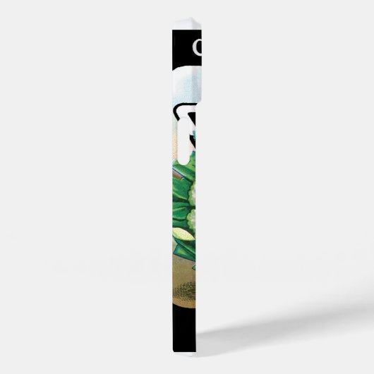  zeepverpakkingslabel kunst, bloemkool Veggies Case-Mate iPhone Case (Achterkant / Rechts)