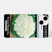  zeepverpakkingslabel kunst, bloemkool Veggies Case-Mate iPhone Case (Achterkant (horizontaal))