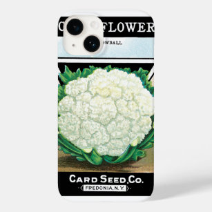  zeepverpakkingslabel kunst, bloemkool Veggies Case-Mate iPhone Case