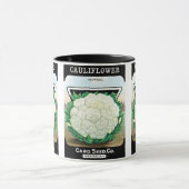 zeepverpakkingslabel kunst, bloemkool Veggies Mok (Midden)