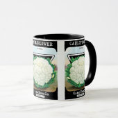 zeepverpakkingslabel kunst, bloemkool Veggies Mok (Voorkant rechts)