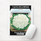  zeepverpakkingslabel kunst, bloemkool Veggies Muismat (Met muis)