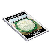  zeepverpakkingslabel kunst, bloemkool Veggies Notitieboek (Rechterzijde)