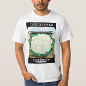  zeepverpakkingslabel kunst, bloemkool Veggies T-shirt (Voorkant)