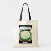 zeepverpakkingslabel kunst, bloemkool Veggies Tote Bag (Voorkant)