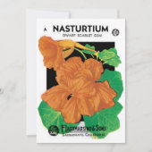 zeepverpakkingslabel kunst, Nasturtium bloemen (Voorkant)