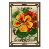  zeepverpakkingslabel kunst, Nasturtium bloemen (Voorkant)