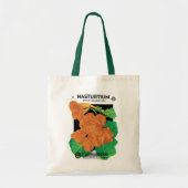 zeepverpakkingslabel kunst, Nasturtium bloemen Tote Bag (Voorkant)