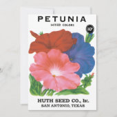 zeepverpakkingslabel kunst, petunia Flowers (Voorkant)