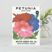 zeepverpakkingslabel kunst, petunia Flowers (Staand voorkant)