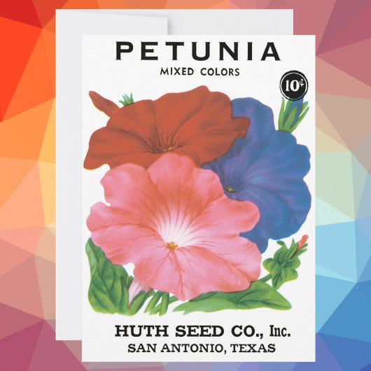 zeepverpakkingslabel kunst, petunia Flowers