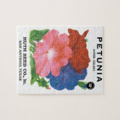  zeepverpakkingslabel kunst, petunia Flowers Legpuzzel (Horizontaal)