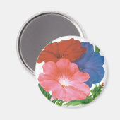  zeepverpakkingslabel kunst, petunia Flowers Magneet (Voorkant / Achterkant)