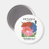  zeepverpakkingslabel kunst, petunia Flowers Magneet (Voorkant / Achterkant)