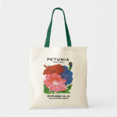  zeepverpakkingslabel kunst, petunia Flowers Tote Bag (Voorkant)