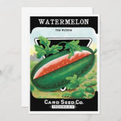  zeepverpakkingslabel kunst, watermeloenen fruit (Voorkant / Achterkant)