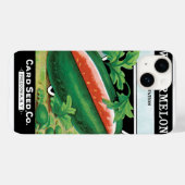  zeepverpakkingslabel kunst, watermeloenen fruit Case-Mate iPhone case (Achterkant (horizontaal))