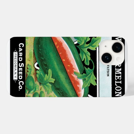  zeepverpakkingslabel kunst, watermeloenen fruit Case-Mate iPhone case (Achterkant (horizontaal))
