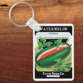 zeepverpakkingslabel kunst, watermeloenen fruit sleutelhanger (Voorkant)