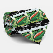  zeepverpakkingslabel kunst, watermeloenen fruit stropdas (Opgerold)