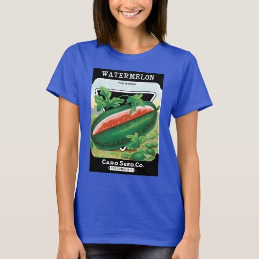  zeepverpakkingslabel kunst, watermeloenen fruit t-shirt (Voorkant)