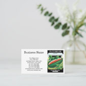 zeepverpakkingslabel kunst, watermeloenen fruit visitekaartje (Staand voorkant)