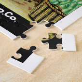 zeepverpakkingslabel kunst, zoete gele corn legpuzzel (Zijkant)